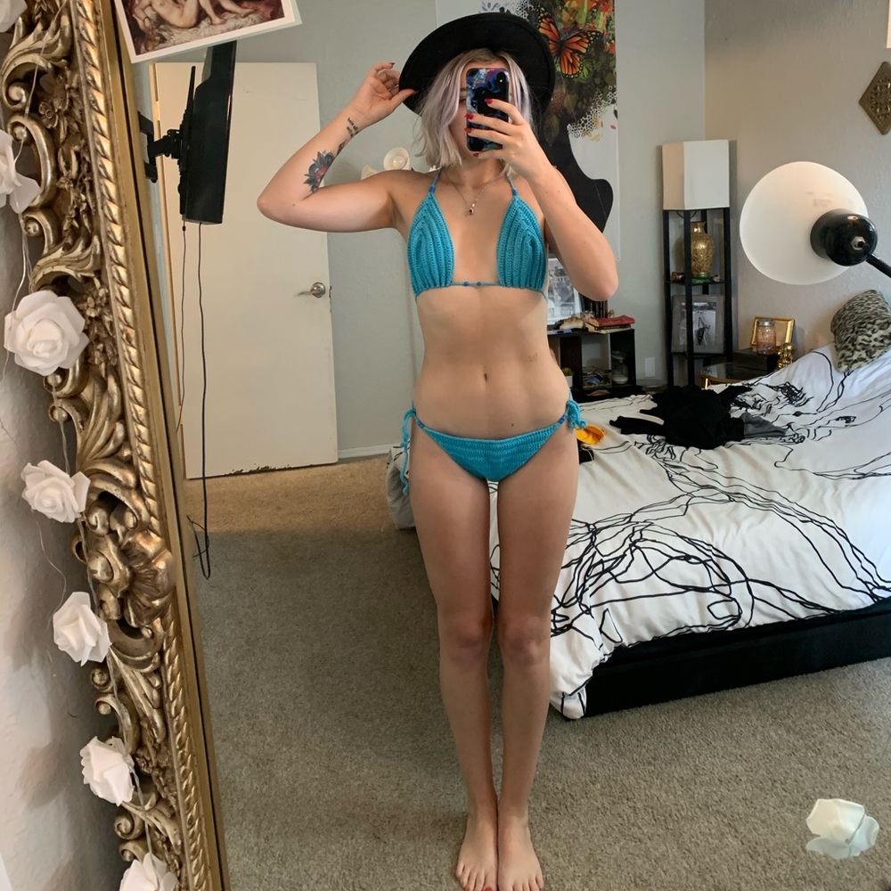 Handmade crotchet two piece bikini